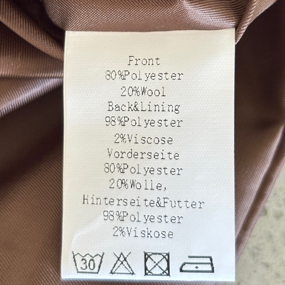 Paul Jones Wool Blend Brown Tweed Herringbone Waistcoat Vest 3XL Classic Preppy - Picture 9 of 12